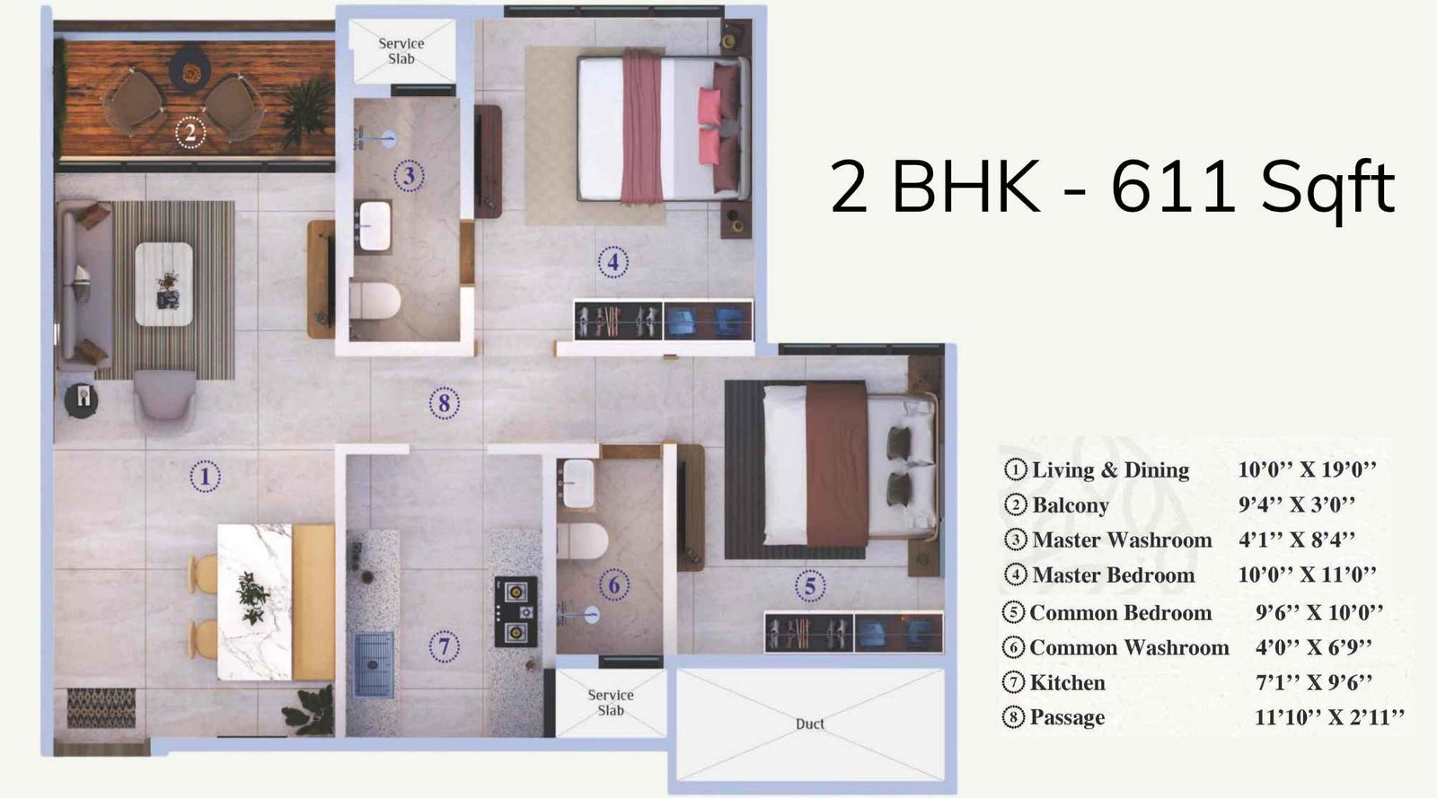 Starwing-I-Stay-Floor-Plan-Tower-F-2-BHK-611-Sqft